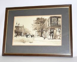 † ROBERT LITTLEFORD (born 1940); watercolour, street scene, signed lower left, 27 x 40cm, framed and