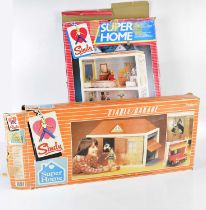 SINDY; a large collection of Sindy related items to include stable/garage, super home, Sindy car,