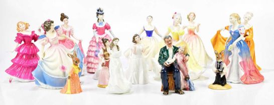 ROYAL DOULTON; a collection of figures comprising HN2398 'Lisa', HN3458 'Grampa's Story', HN3447 '