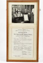 THE ROYAL AERO CLUB; a diploma awarded to The Greene Engine Company Ltd for the Alexander Prize