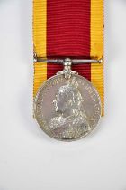 A Victorian China War Medal Boxer Rebellion 1900, named to Subconductor R. W. Laxton of the Royal