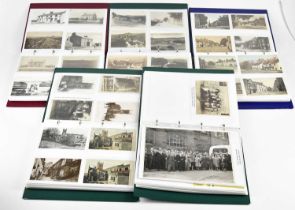 MACCLESFIELD INTEREST; five albums of local interest postcards and related ephemera, including