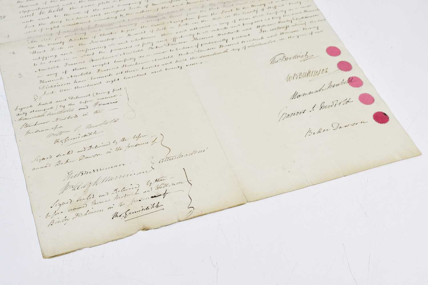 MACCLESFIELD INTEREST; an early 19th century hand written legal document for customary or copyhold - Image 7 of 9