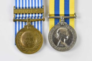 A group of two medals comprising the Queen's Korea Medal, named to D/SSX855434 Able Seaman K. S.