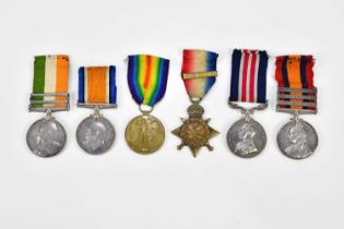 A gallantry group of medals comprising Military Medal awarded to 28767 S Sergeant FR W SANDERS 123/