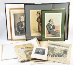 BENJAMIN DISRAELI, 1ST EARL OF BEACONSFIELD (1804-1881); a collection of prints and ephemera