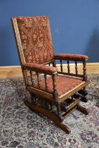 Two early 20th century American rocking chairs (2).