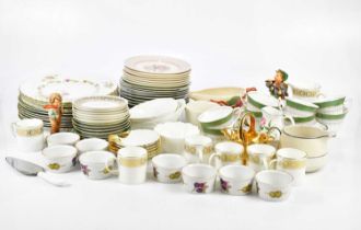 A mixed collection of sundry ceramics to include Evesham ware, a Royal Worcester Regency pattern
