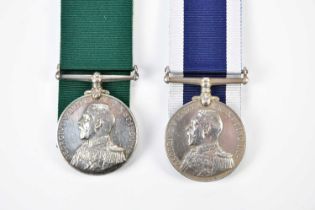 Two Naval Long Service and Good Conduct Medals comprising a Royal Naval Long Service and Good