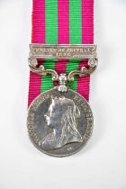 A Victorian India General Service Medal with clasp Relief of Chitral 1895, named to Sepoy Nandu of