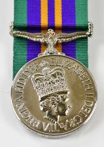 A Queen Elizabeth II Accumulated Campaign Service Medal, named to 24498754 Sergeant J. McCall 1st