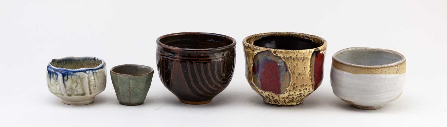 † A group of stoneware bowls by Kathrin Najorka, John West, John Solly and David Melville, various - Image 2 of 6