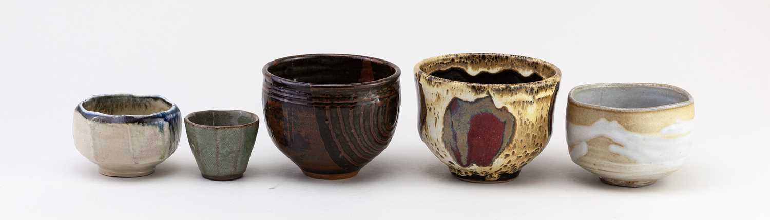 † A group of stoneware bowls by Kathrin Najorka, John West, John Solly and David Melville, various - Image 4 of 6