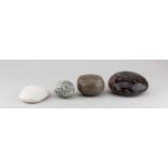 † A group of stoneware and porcelain pebble forms by Diana Worthy, Barbara Wood, Louise Darby and