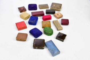 A collection of twenty Victorian and later jewellery boxes.