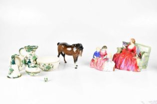 ROYAL DOULTON; two figures, including "The Bedtime Story", HN2059 and "Sweet & Twenty", RN737560,