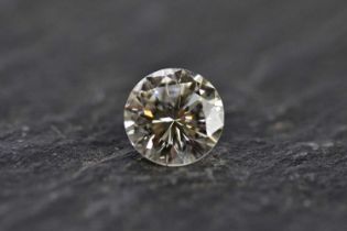 Standard VAT A loose diamond, the round brilliant cut stone weighing approx. 1.08cts, colour K/L,