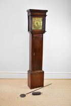 STRINGER, STOCKPORT; an 18th century thirty hour longcase clock, the brass face with applied dial