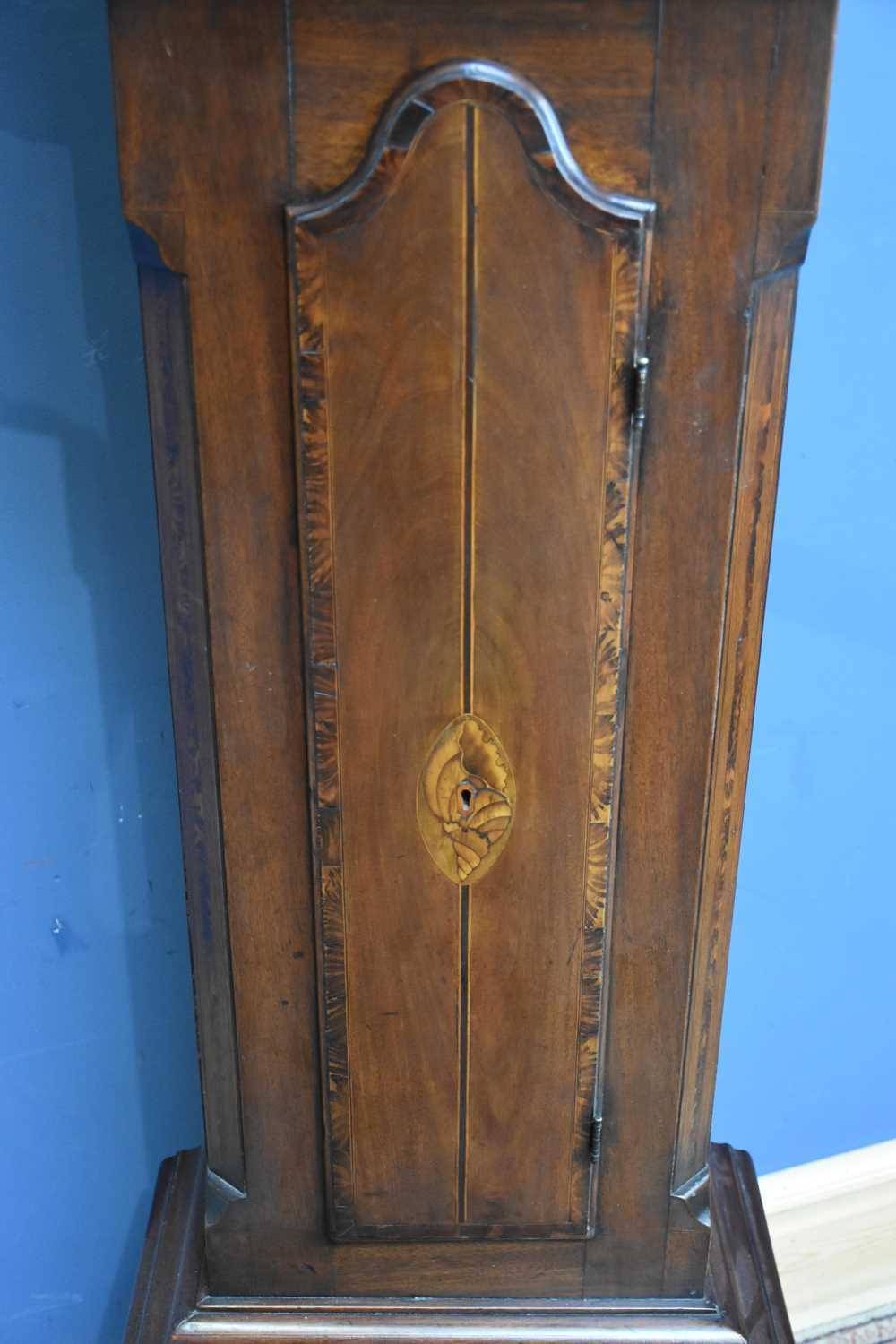 WILLIAM CROSS, CORK; a 19th century eight day longcase clock, the silvered arched dial inscribed ' - Image 4 of 14