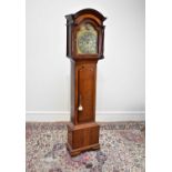 THOMAS MORGAN, ALDFORD; an 18th century oak cased eight day longcase clock, the brass face set