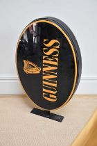 An illuminated advertising Guinness sign, 85cm.