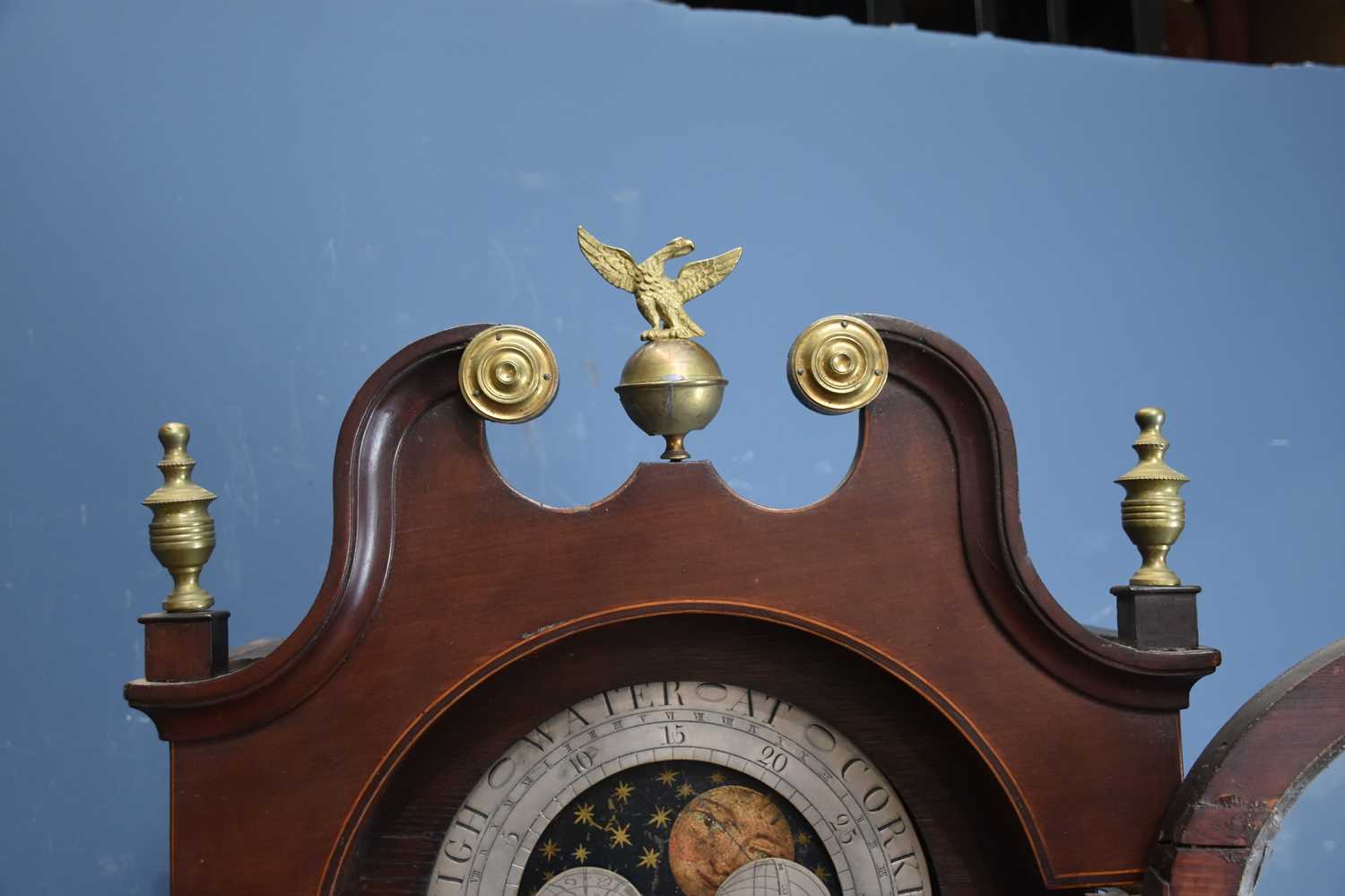 WILLIAM CROSS, CORK; a 19th century eight day longcase clock, the silvered arched dial inscribed ' - Image 3 of 14