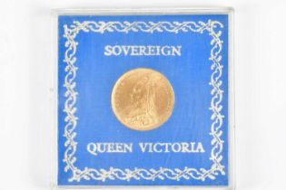 A Victorian full sovereign, 1889, Jubilee head.