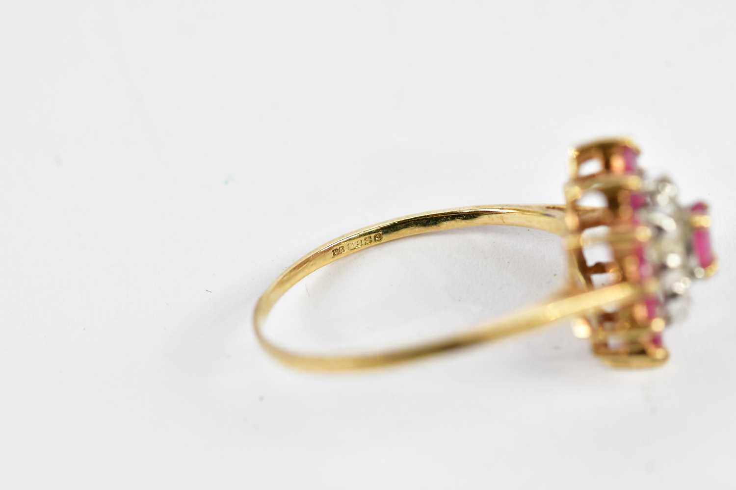 A 9ct yellow gold dress ring, size S 1/2, approx 2.4g. - Image 3 of 3