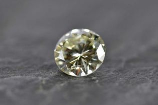 Standard VAT A loose diamond, the round brilliant cut stone weighing approx. 1.35cts, colour L/M,