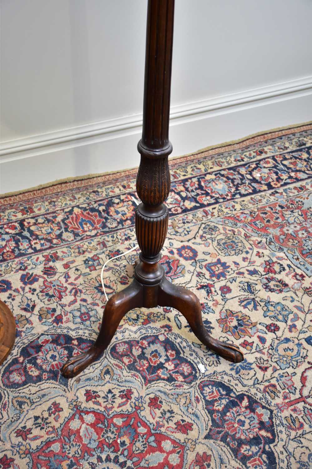 Three 20th century standard lamps, including a barley twist example, height of largest 147cm (3) - Image 2 of 4