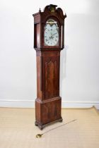 GEORGE LUPTON, ALTRINCHAM; a late 18th/early 19th century eight day longcase clock, the painted face