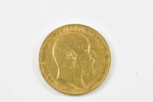 An Edward VII full sovereign, 1905.