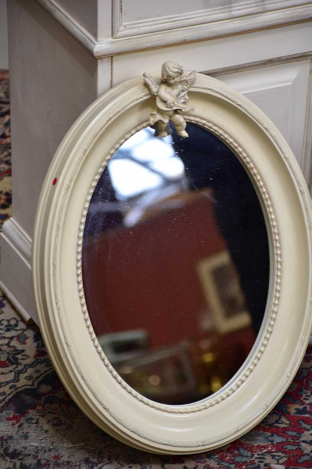 Two modern white painted bedside cabinets with single drawers above two panelled cupboard doors, two - Image 2 of 3