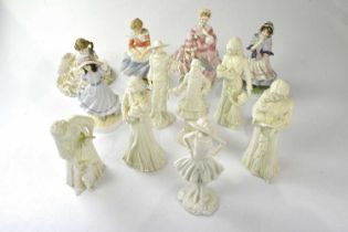 ROYAL WORCESTER; a collection of twelve figures comrising 'Dolly', 'A Posy For Mother', 'Once Upon A
