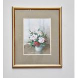 † TOM NAYLOR; gouache, still life study of flowers, signed lower right, 36 x 26cm, framed and