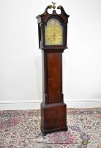 S. FLETCHER, DEWSBURY; an 18th century eight day longcase clock, the brass face set with applied