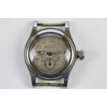 A vintage stainless steel Oyster Junior Sports watch with fifteen jewel movement and Arabic numerals