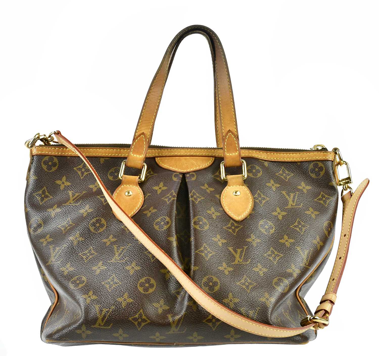 LOUIS VUITTON; a monogram Palermo PM shoulder bag with detachable shoulder strap, No. SR2087, 36 x - Image 2 of 4