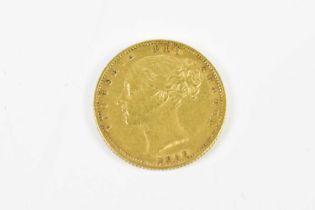 A Victorian full sovereign, 1853, young head.