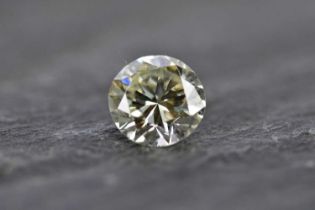 Standard VAT A loose diamond, the round brilliant cut stone weighing approx. 1.14cts, colour L/M,