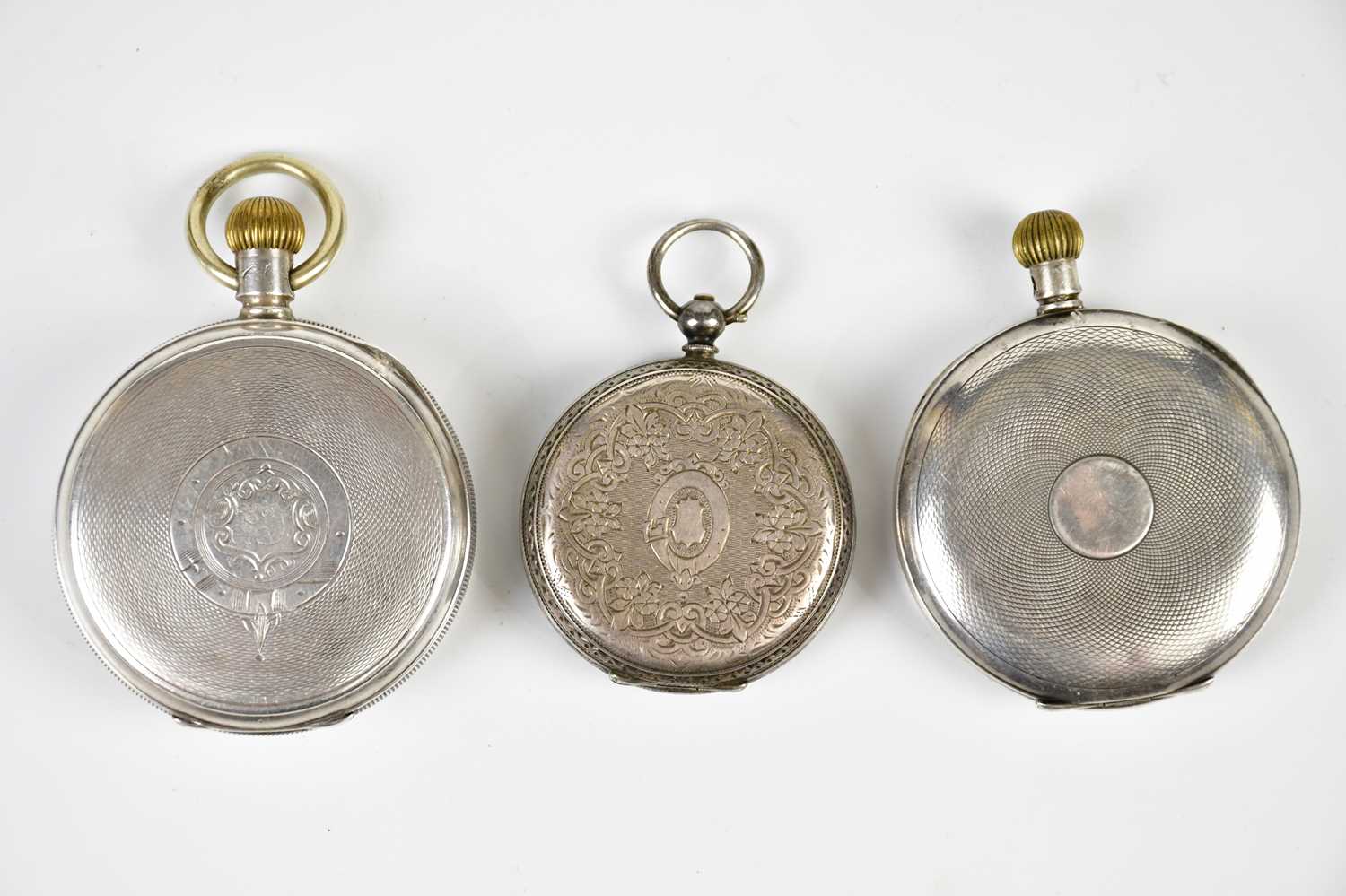 A hallmarked silver crown wind open face pocket watch, the enamel dial set with Roman numerals and - Image 5 of 5