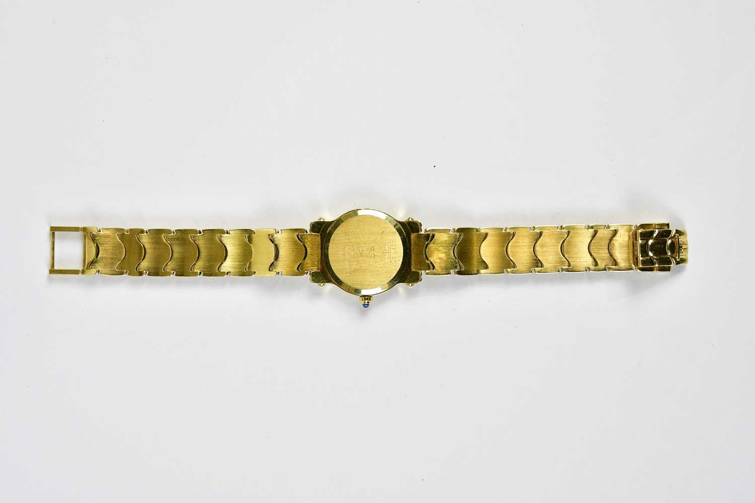 BAUME & MERCIER; a lady's 18ct gold and diamond set wristwatch, the engine turned dial set with - Image 4 of 6