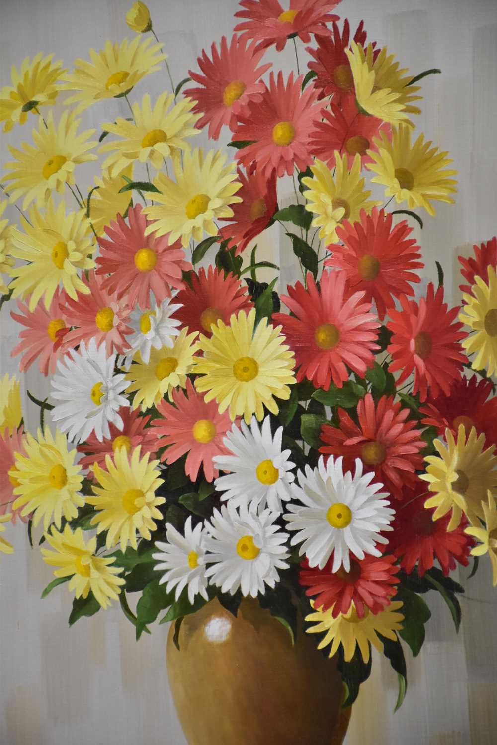 † ELIZABETH ROUVIERE; oil on canvas, still life, 'The Colours of Summer', signed, 63 x 52cm, - Image 2 of 4