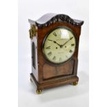 KNIGHT & WITHERS, BRISTOL; an early 19th century mahogany cased bracket clock, the shaped top