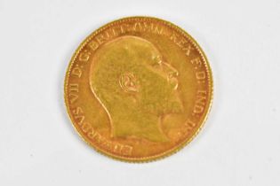 An Edward VII half sovereign, 1910.