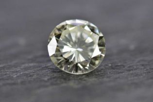 Standard VAT A loose diamond, the round brilliant cut stone weighing approx. 2.10cts, colour L/M,