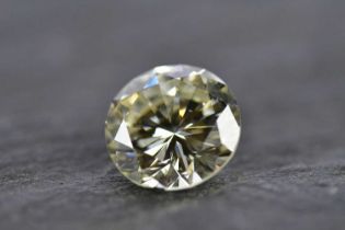 Standard VAT A loose diamond, the round brilliant cut stone weighing approx. 2.54cts, colour M/N,