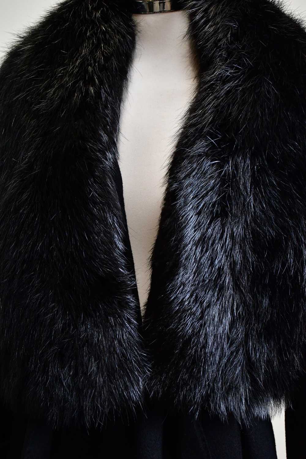 ALEXANDER MCQUEEN; an unworn autumn/winter c2006 100% cashmere black full length lady's coat with - Image 2 of 4