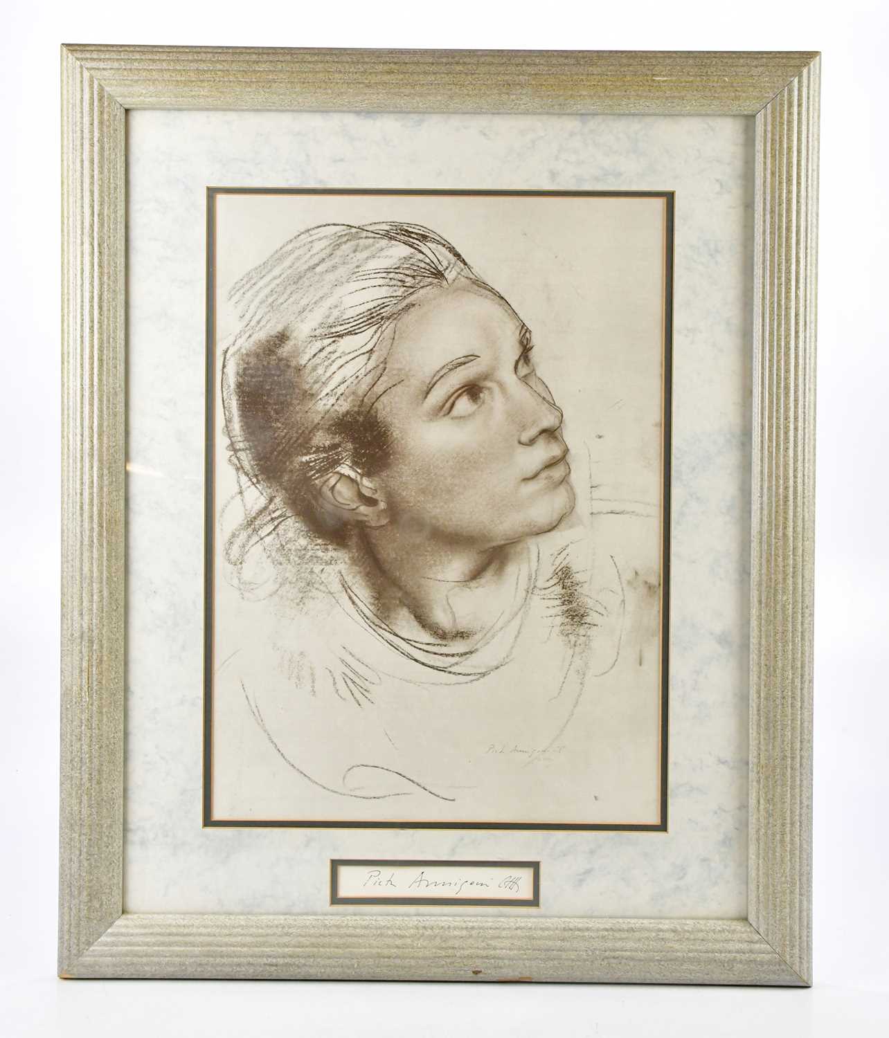 PIETRO ANNIGONE; print, 'Rozella', with associated signature to the bottom, 49 x 35cm, framed and