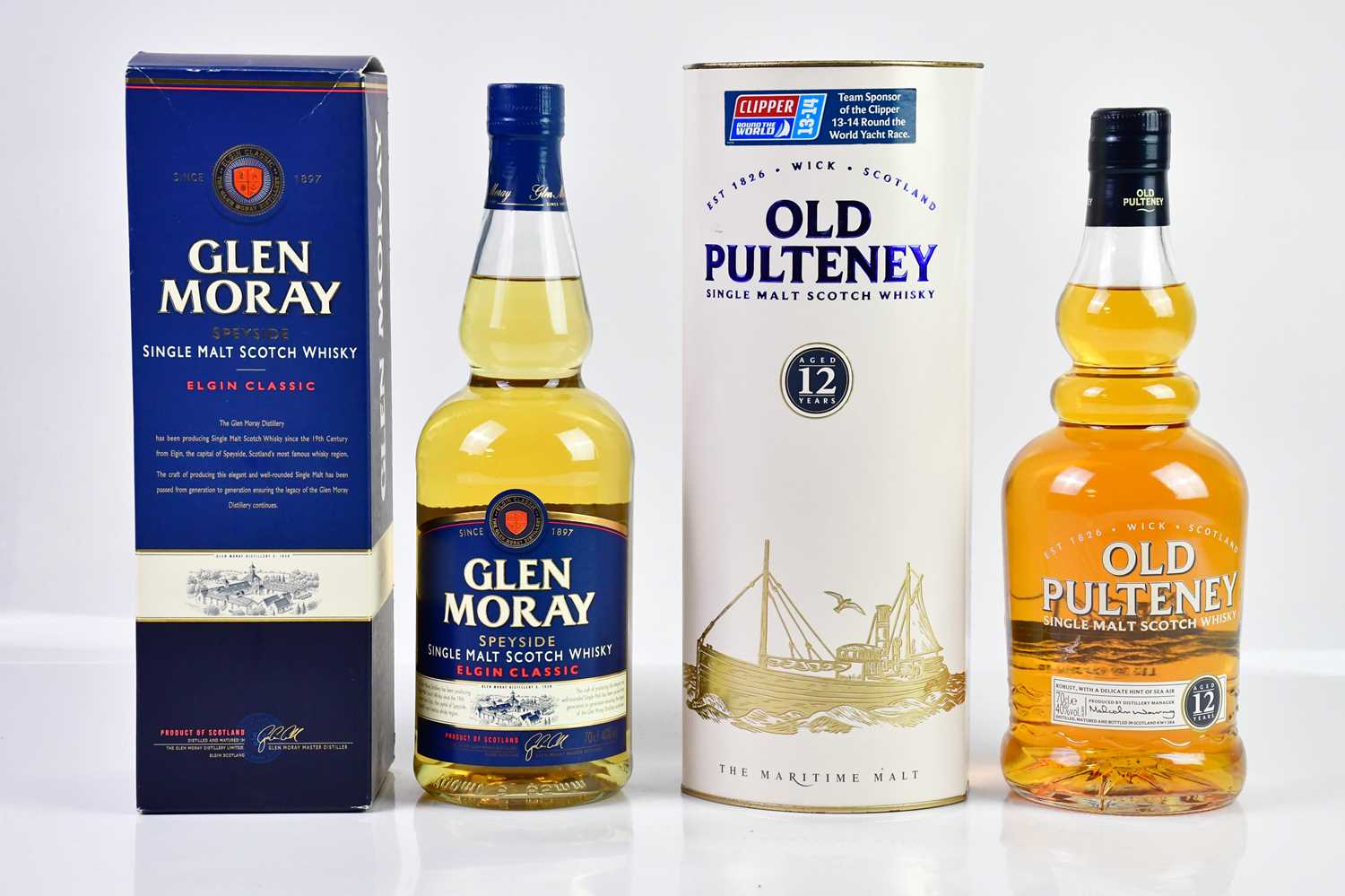 WHISKY; a bottle of Old Pulteney Single Malt Scotch whisky, aged 12 years, 40%, 70cl, and a bottle